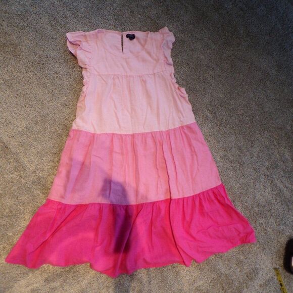 j crew linen blend tiered dress 10 - Picture 4 of 13